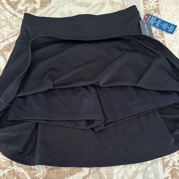 Nautica Sensory Friendly School Uniform Pleated Scooter Skort Navy Girls NWT - Picture 7 of 7